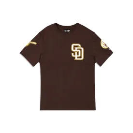 NEW ERA SAN DIEGO PADRES LOGO SELECT TEE BROWN