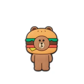 ตัวติดรองเท้า JIBBITZ™ LINE FRIENDS BROWN BURGER