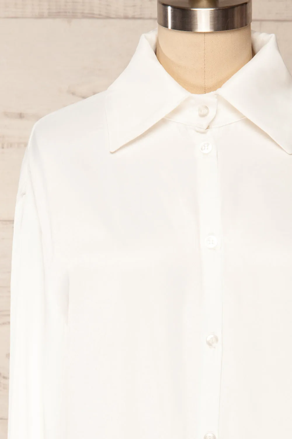 Aheart | Give Me Your Heart Button-Up Satin Shirt