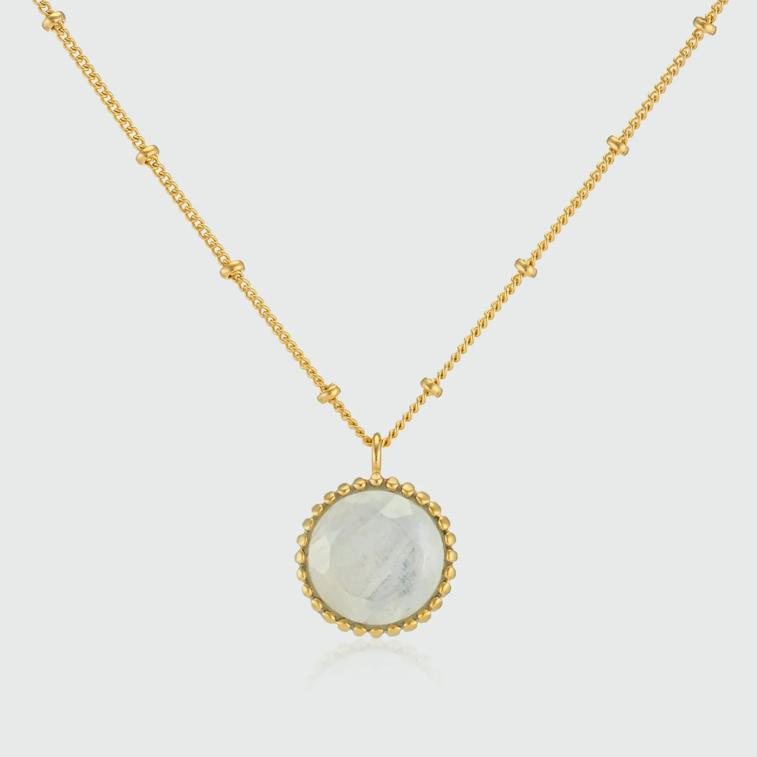 Barcelona June Moonstone Birthstone Necklace