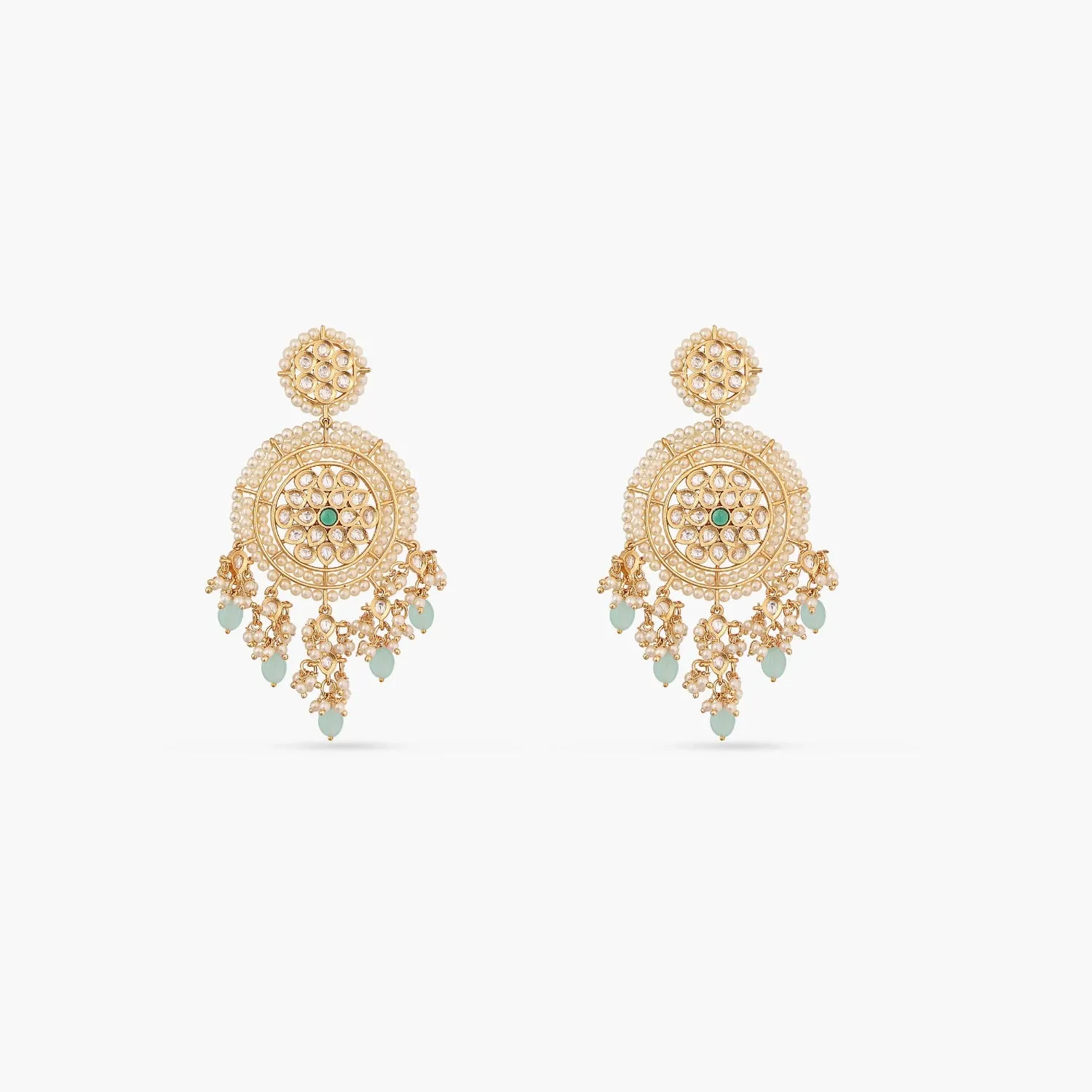 Bhavana Grand Kundan Chandbali Earrings