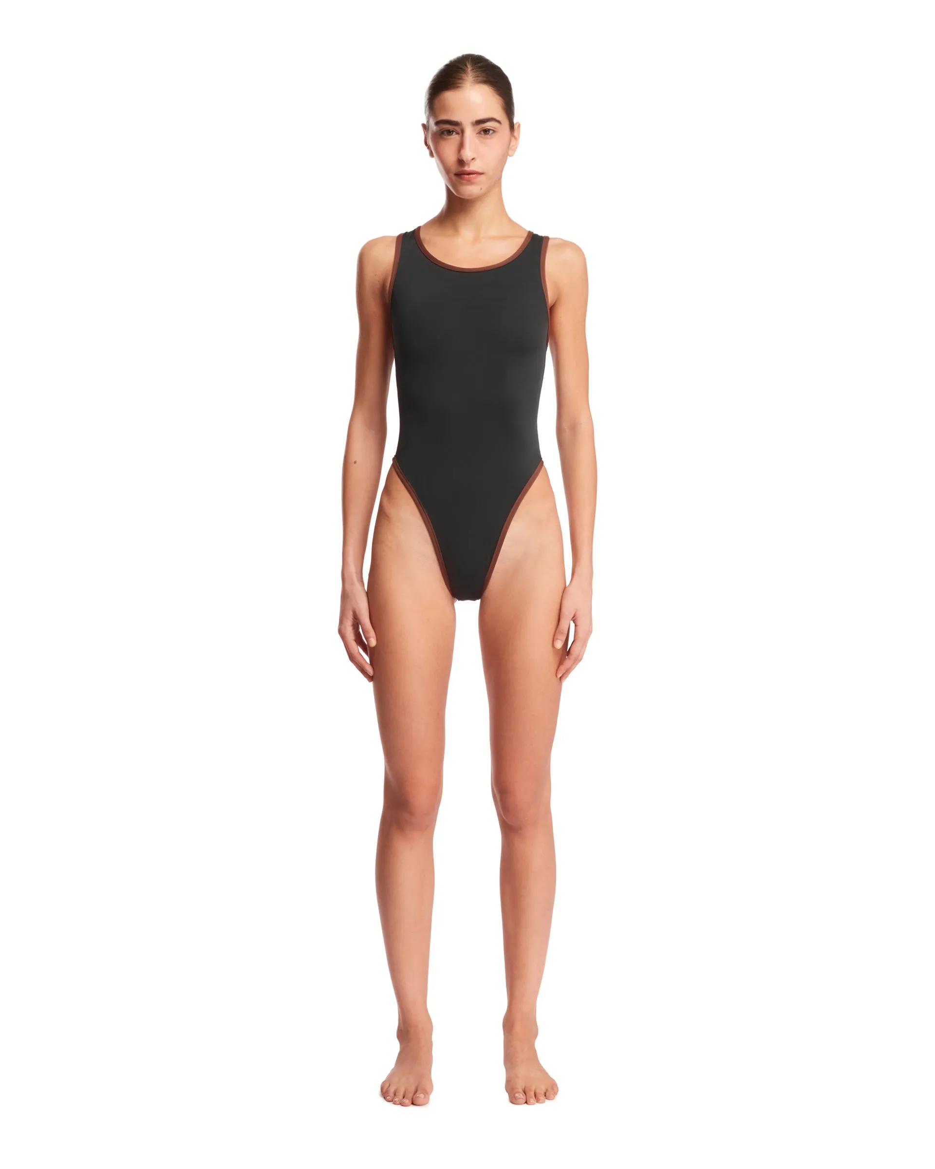 Black One-Piece Swimsuit