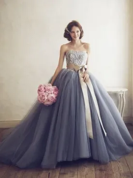 Charming Appliqued Ball Gown Quinceanera Dresses With Sweep Train ASD26751