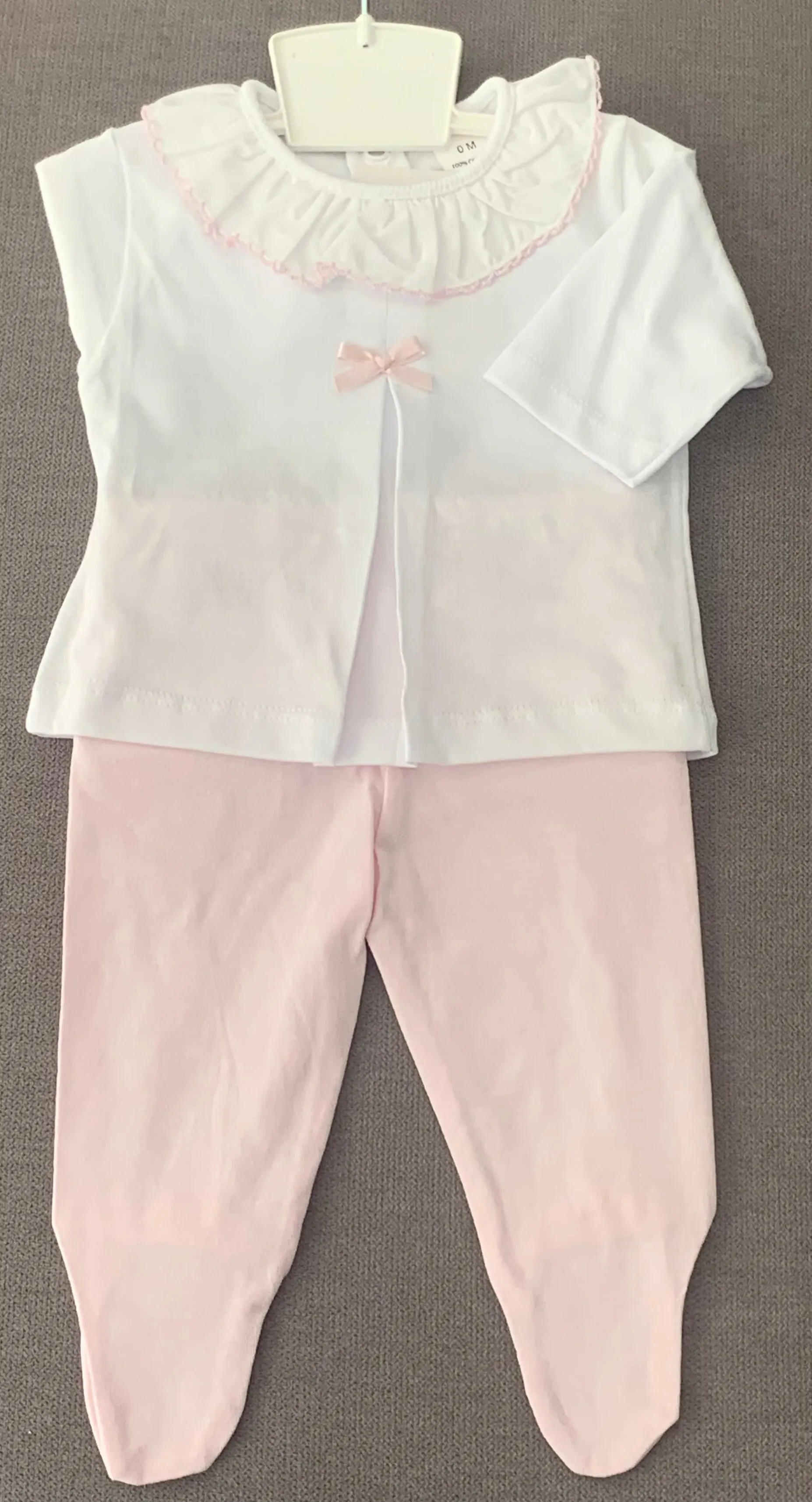 Cotton 2 Piece Set with Bow Detail - MOD5