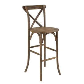 Cross Back Bar Stool