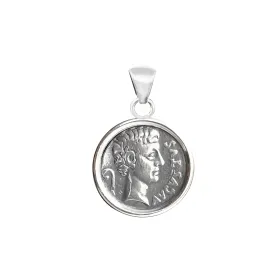 EMPEROR AUGUSTUS Genuine Ancient Roman coin 1st cent. BC pendant