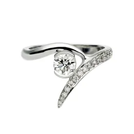 Entwined Ardour35 Engagement Ring - Platinum & 0.50ct Diamond