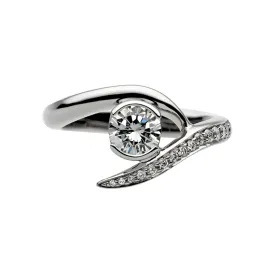 Entwined Rapture35 Engagement Ring - Platinum & 0.48ct Diamond