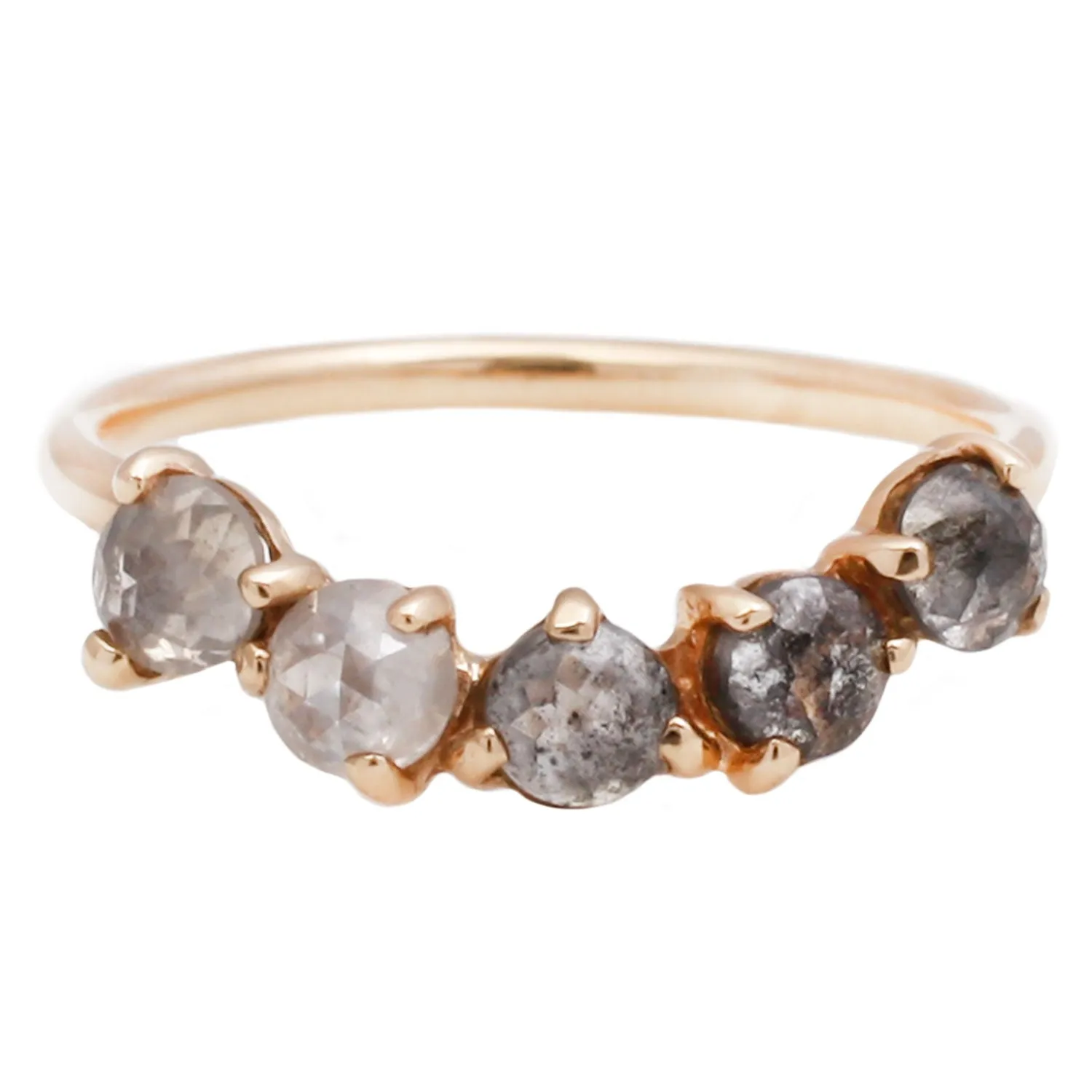 Indira Grey Ombre Ring