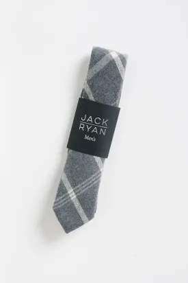 Jack Ryan Grey Plaid Tie