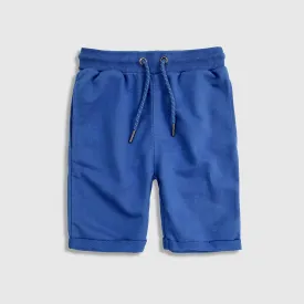 Kids Soft Cotton Blue Terry Short