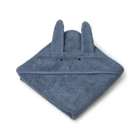 Liewood Albert Baby towel in Blue Wave