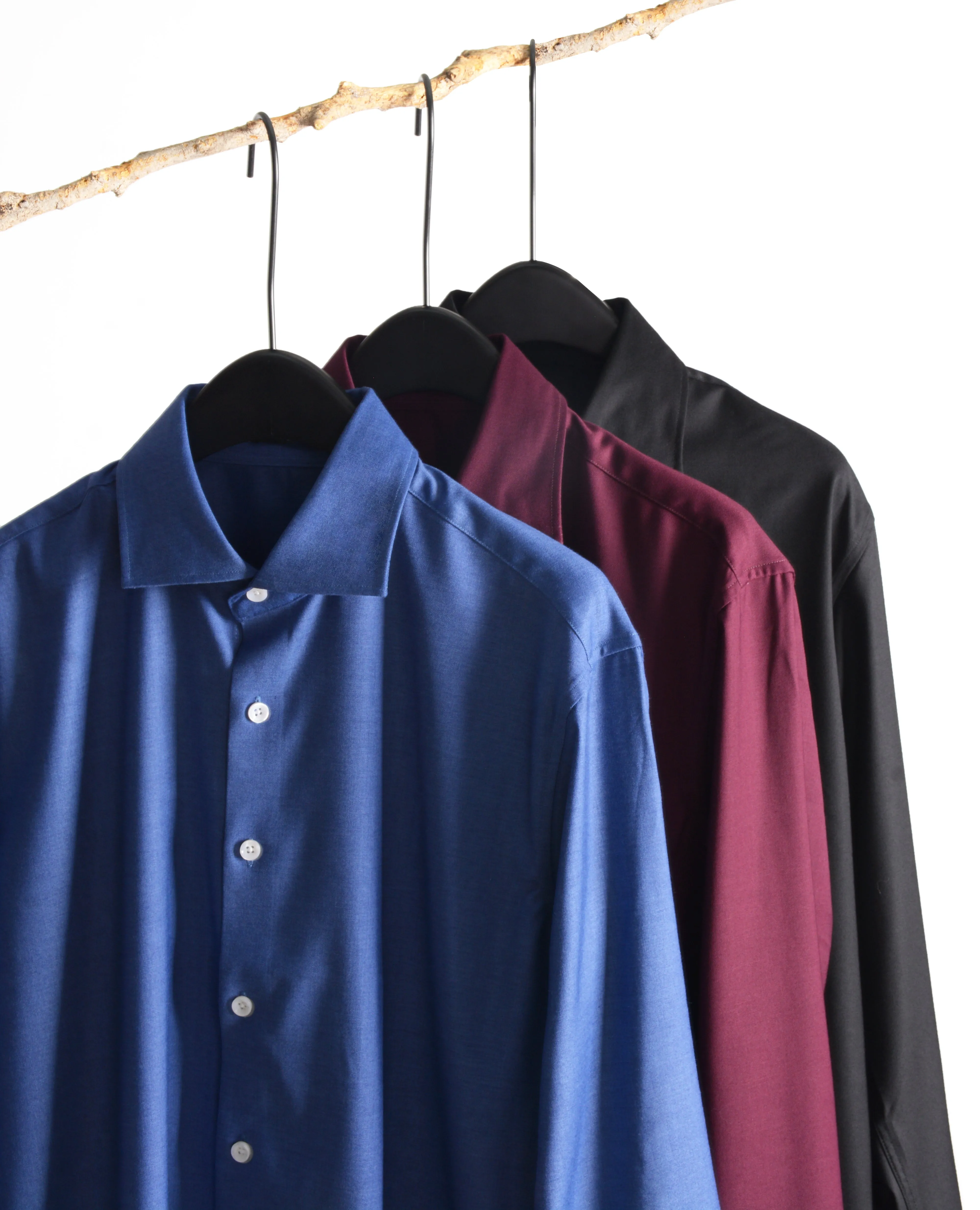 Long Sleeve Plain Shirt (Dark Blue) 6835