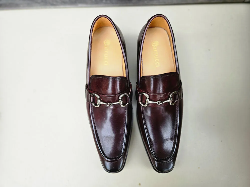 Men's Burnished Signature Buckle Loafer