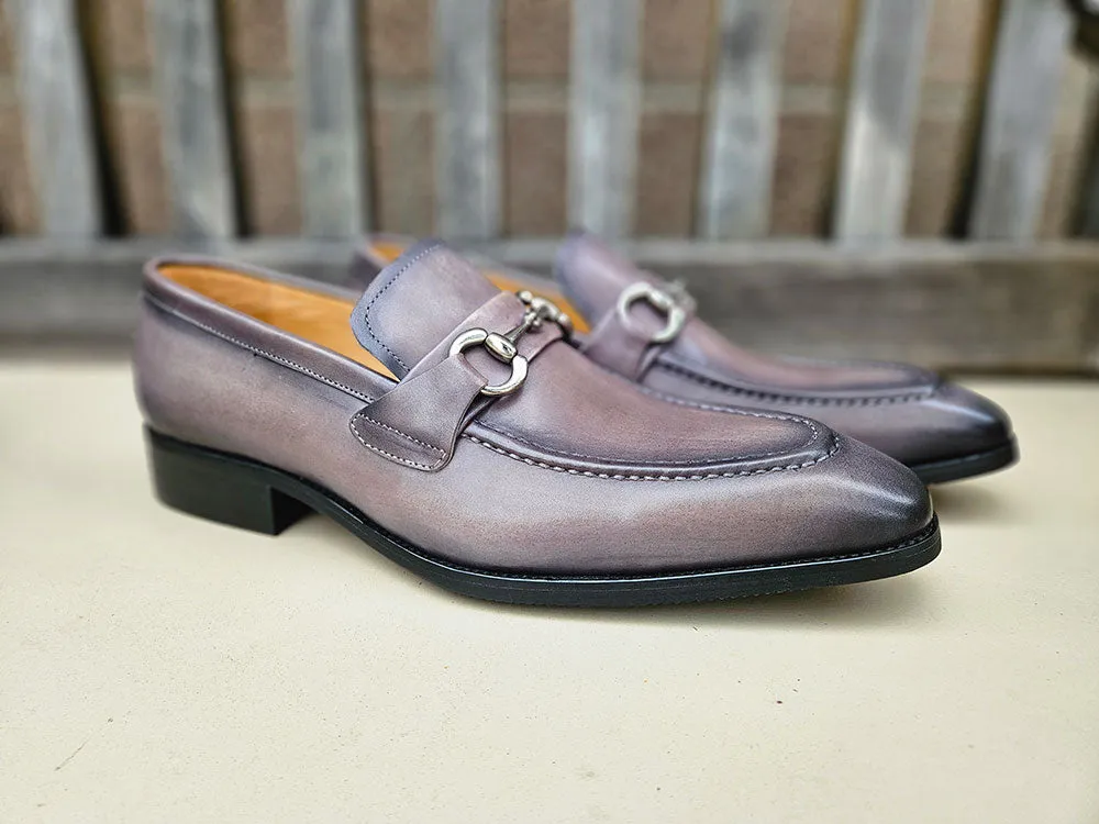 Men's Burnished Signature Buckle Loafer