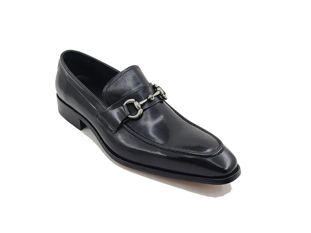 Men's Burnished Signature Buckle Loafer