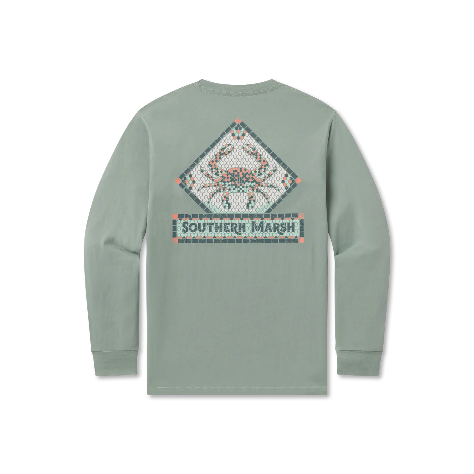 Mosaic Crab Tee - Long Sleeve