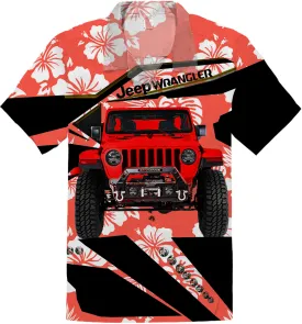 Multicolor Jeep Wrangler Hawaiian Shirt - Ready for Action!