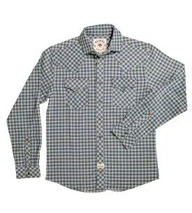 Navy Check Tech Flannel Workshirt