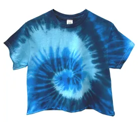 Ocean Tie-Dye Unisex Cropped Tee