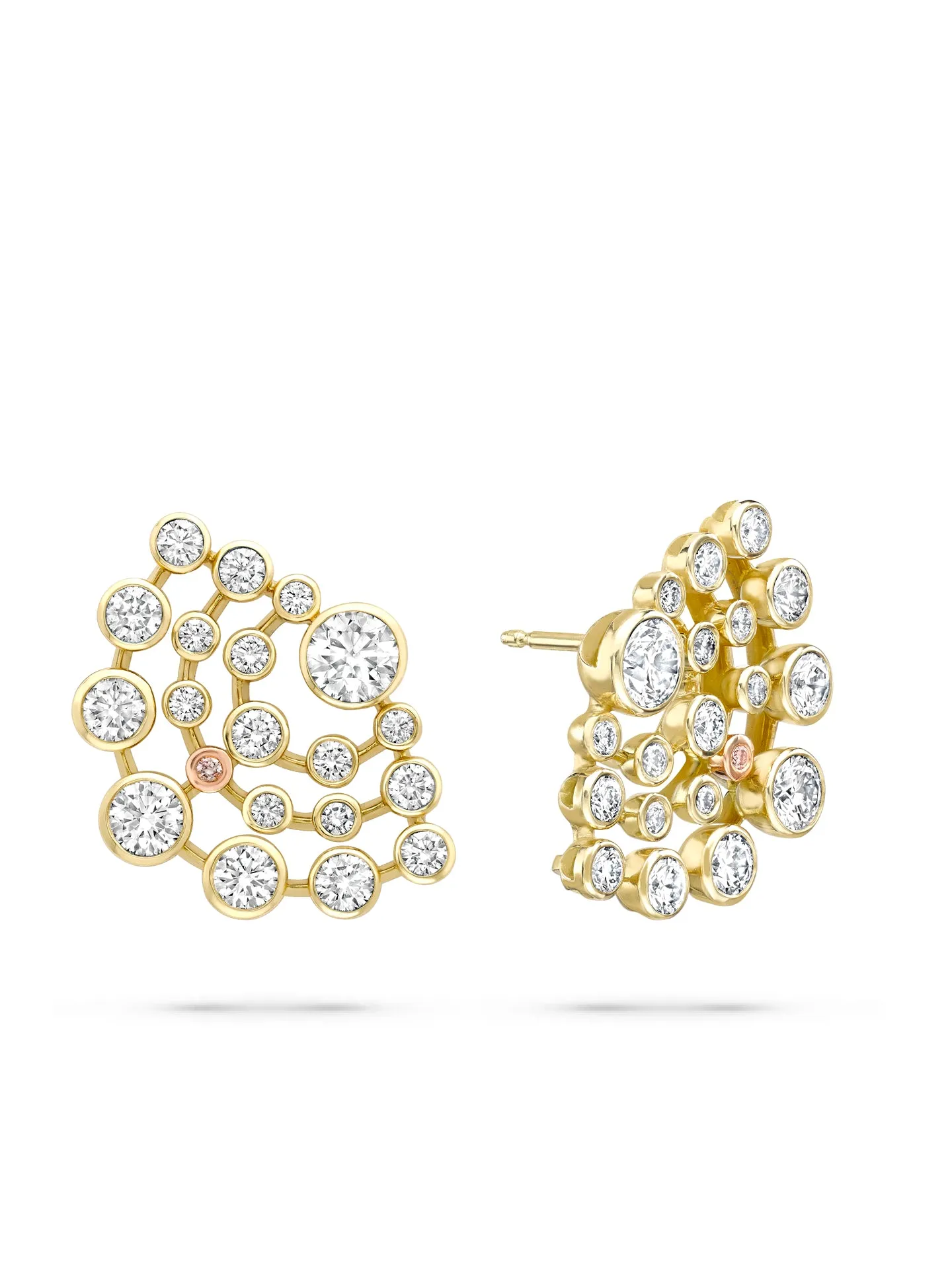 Raindance Chelsea Yellow Gold Diamond Earrings