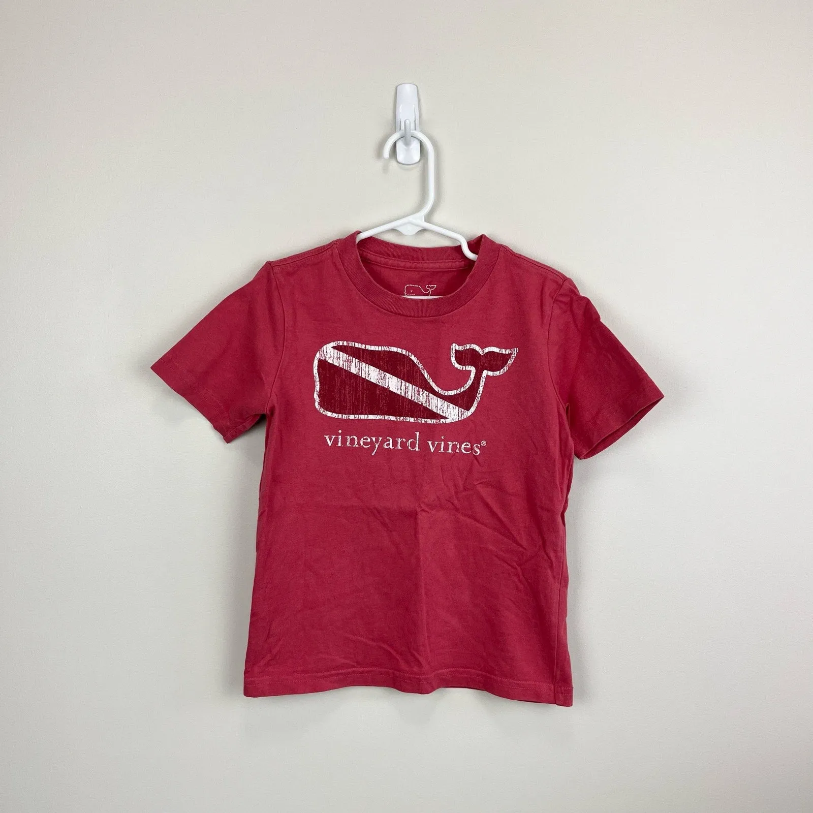 Vineyard Vines Short Sleeve Red Whale Tee 4T