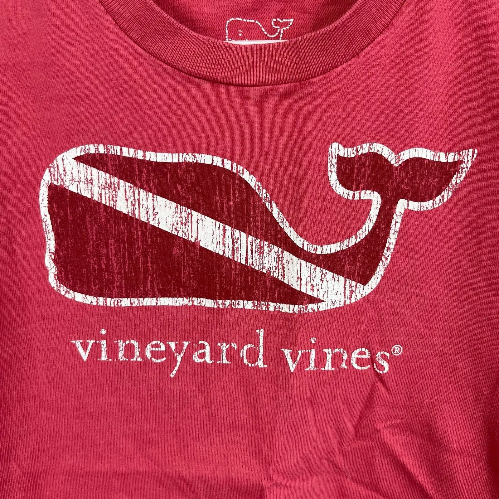 Vineyard Vines Short Sleeve Red Whale Tee 4T